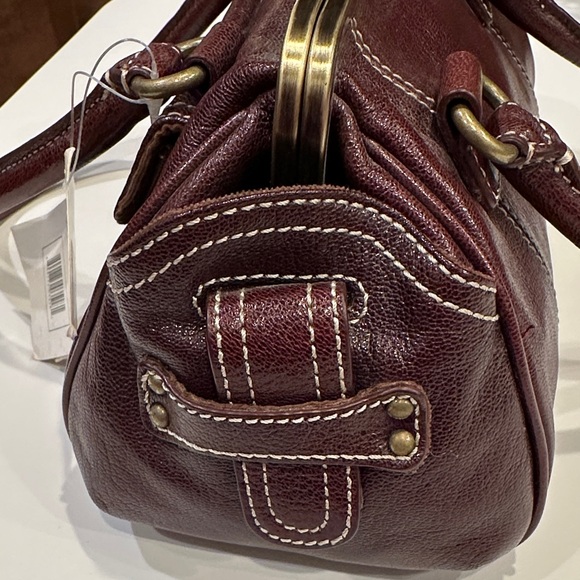 NWT Hype Elegant Plum (Cordovan) Burgundy Leather Handbag - Picture 4 of 12